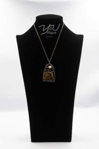 Opal & Pearl Stained Glass Pendant