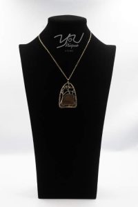 Opal & Pearl Stained Glass Pendant
