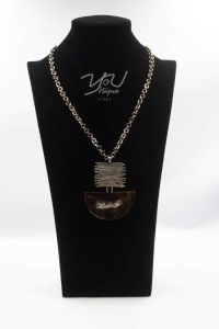 Tribal Pendant w/Tourmaline & Fluorite
