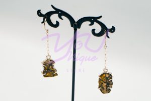 Woolly Mammoth Tusk Danglilng Earrings 1