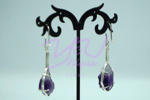 Amethyst Teardrop Earrings