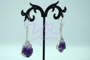 Amethyst Teardrop Earrings