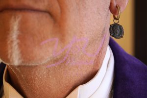 Roman Coin Earring Hoop