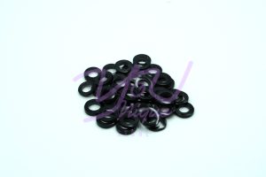 Black Obsidian Hoops