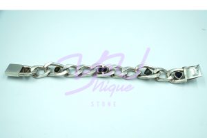 Black Opal Link Bracelet