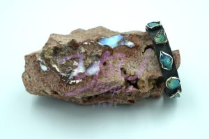 Blackened White Opal Bangle