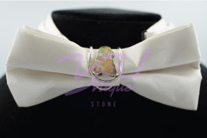 White Opal Tie Clip
