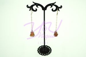 Sunstone Dangling Earrings