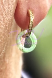 Chrysoprase Earring Hoops