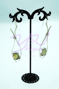 White Opal Fish Dangling Earrings