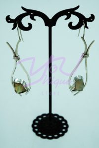 White Opal Fish Dangling Earrings