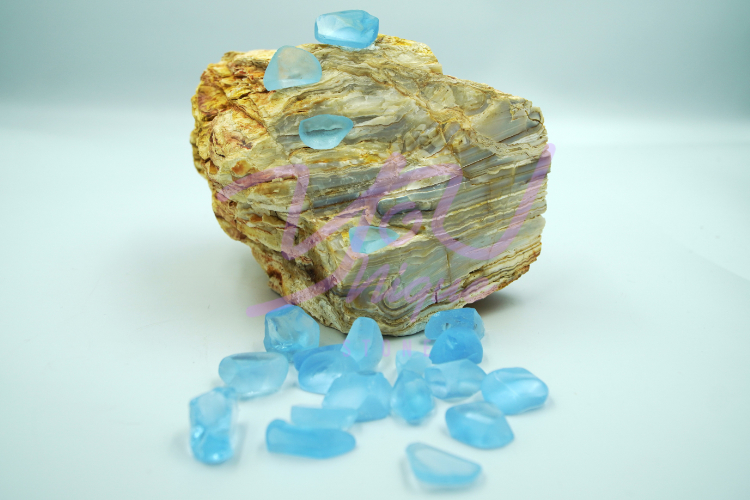 Blue Topaz Raw Stones Available