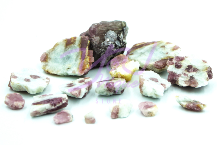 Pink Tourmaline Raw Stones Available